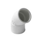 Nicoll - Fitting met 2 aansluitingen Akth Pvc Bocht 40 45Gr M/M Wit