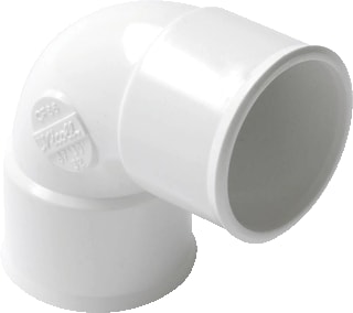 Nicoll - Fitting met 2 aansluitingen Akth Pvc Bocht 40 87Gr M/M Wit