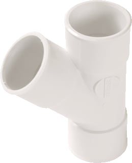 Nicoll - Fitting met 3 aansluitingen Akth Pvc Tstuk 3Xm 40 45Gr Wit