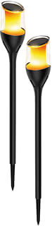 Interlight - Tuin-/voetpadverlichtingsarmatuur Solar Tuinfakkel 2Stuks