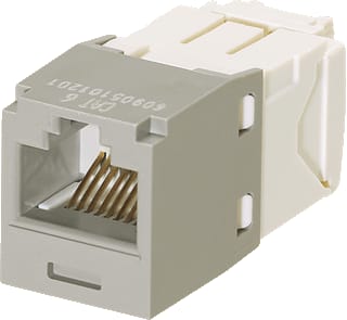 Panduit - Mini-Com TG Modulaire connector Cj Utp 6 Grijs