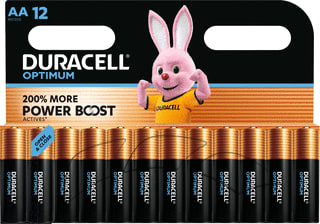 Duracell - Optimum Batterij, niet oplaadbaar Alka Aa Br12