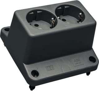 ABB - Hafobox 3640 S Deksel voor opbouwdoos wand/plafond Deksel 3640 2V Wcd Grijs