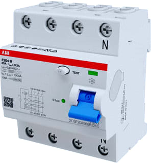 ABB - System pro M compact F200 Aardlekschakelaar Als 4P F204 B-25/0.3