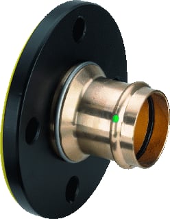 Viega - Sanpress 2259.5 PN10/16 Fitting met 2 aansluitingen Prfi Flens 35 Dn 32