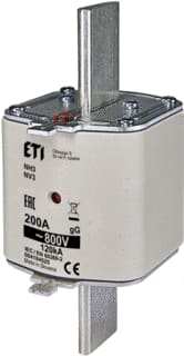 ETI - Smeltpatroon (mes) Zekering Nh3 Gg 250A/800V