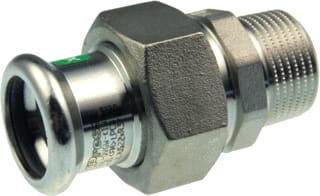VSH - XPRESS RVS R2735 Fitting met 2 aansluitingen Rvs Kop Re22X1 Prxbu-Vld