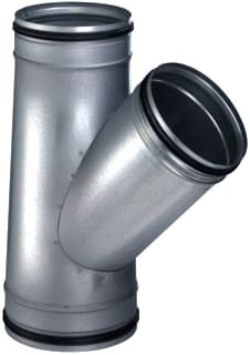 Zehnder - T en Y-stuk rond luchtkanaal 990326316