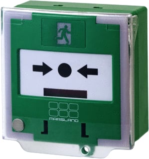 Maasland - Handmelder Alarmdrukknop Pro Groen