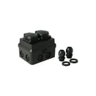 Attema - Cable-mate Ak2 Opbouwdoos wand/plafond Kabelds Ak2+Wcd 2V Ip54 Zw