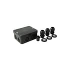 Attema - Cable-mate Ak2 Opbouwdoos wand/plafond Kabds M20/25 Ip65+W Zw
