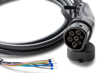 Ratio Electric - Laadkabel elektrisch voertuig Ldkbl T2-Open 7,4Kw E-Lin