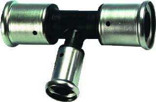 Henco - 10PK Fitting met 3 aansluitingen Pers Kunst T 63X26X63