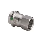 Viega - Sanpress Inox 2312 Fitting met 2 aansluitingen Sanp Overgangst Rvs 22X1/2Bi