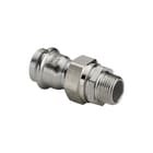 Viega - Sanpress Inox 2365 Fitting met 2 aansluitingen Sanp 3Del Kopp Rvs 22X3/4Bu