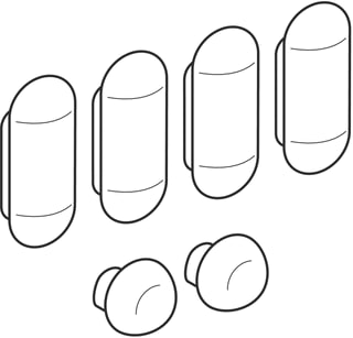 Geberit - buffer voor closetzitting SET COMP.BUFFER V TOILDKSL