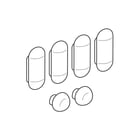 Geberit - buffer voor closetzitting SET COMP.BUFFER V TOILDKSL