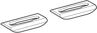 Geberit - Toebeh./onderd. inbouwelement san. Kanteldeuvels