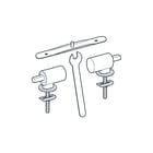 Geberit - toebeh./onderdelen v closetzitting SCH-R GE F WC-SZ QREL-ME