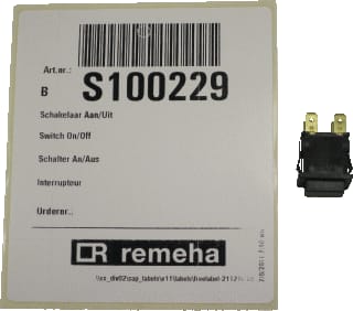 Remeha - Toeb./onderd. gasgestookte cv-ketel Schakelaar Aan/Uit