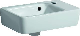 Geberit - Renova Plan Wastafel / Fontein Font 36X25 R M/Ol Tect/Wit