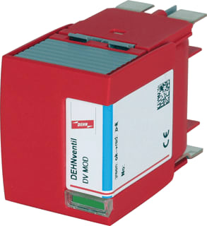 DEHN - DEHNventil Gecombineerde afleider energietech. ventil n-pe 50 inst.mod.