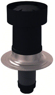 Ubbink - Ventus WTW dakdoorvoer Ddv 0 150-160 Zwart