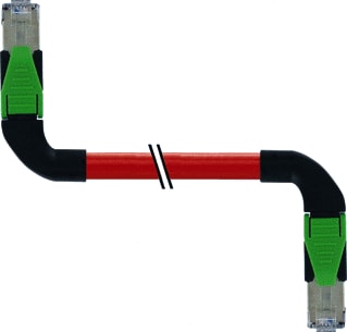 MURR - Patchkabel twisted pair v industrie pur 2x2xawg22 rd ul 0.3m