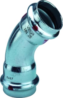 Viega - Prestabo 1126 Fitting met 2 aansluitingen Presta Bocht 35 45Gr