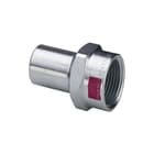 Viega - Prestabo 1112.1 Fitting met 2 aansluitingen Presta Inst Stuk 22 X 1/2 Bi
