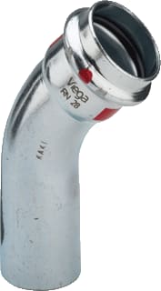 Viega - Prestabo 1126.1 Fitting met 2 aansluitingen Presta Bocht 15 45Gr M/Sp