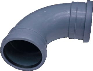 Pipelife - Topfit Fitting met 2 aansluitingen tf bocht 75 90gr m/m grs
