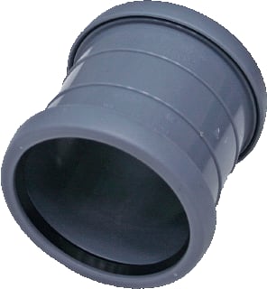 Pipelife - Topfit Fitting met 2 aansluitingen overschuifmof 50mm grijs