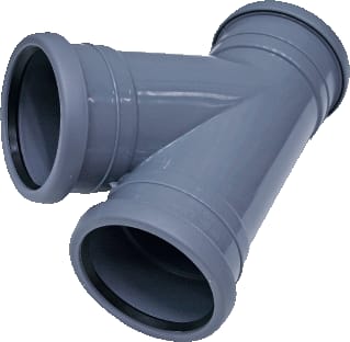 Pipelife - Topfit Fitting met 3 aansluitingen t-stuk 45 75x75