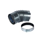 Remeha - RSC Plus Concentr. RGA/LTV hulpstuk 2 aansl. Sen Bocht 45Gr 80/125Mm