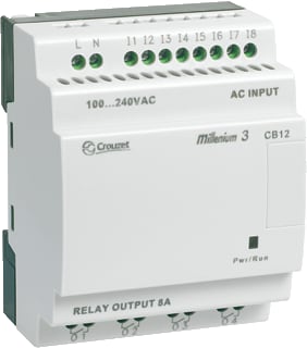Crouzet - Millenium 3 Essential Zonder display Logische module m3e blind 12/io-r   24vac