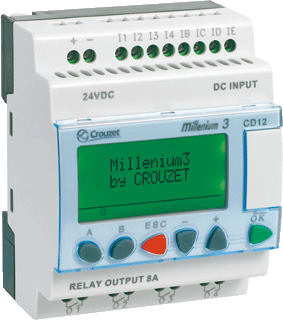 Crouzet - Millenium 3 Essential Met display Logische module M3E Display 12/Io-R 12Vdc