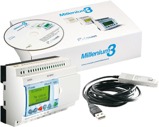 Crouzet - Millenium 3 PLC-apparatenset m3 kit mod.26/io-r  230ac