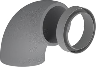 Duco - DucoFlex Bocht rond luchtkanaal Isobocht 90° D160