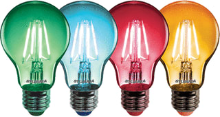 Sylvania - LED-lamp toledo retr g/b/r/o e27