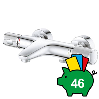 Grohe - Grohtherm 1000 Performance Badmengkraan (opbouw) 1000 Perf Badtherm M.Kop
