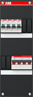 ABB - Hafonorm HC Groepenkast, geassembleerd kast 4g 30ma 3f 4p 40a