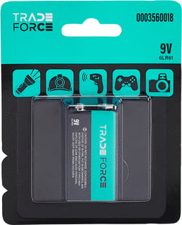 TRADEFORCE - Batterij, niet oplaadbaar Batt Alk 6Lr61 9V Br