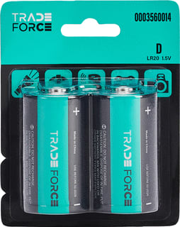 TRADEFORCE - Batterij, niet oplaadbaar Batt Alk D 1,5V Br2