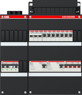 ABB - Hafonorm HAD Groepenkast, geassembleerd 3fase 1hs 40a 4p 1als 40a