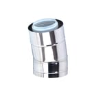 Ubbink - Rolux Buitenwandsysteem Concentr. RGA/LTV hulpstuk 2 aansl. Btwnsys Bocht 15 D80/125