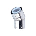 Ubbink - Rolux Buitenwandsysteem Concentr. RGA/LTV hulpstuk 2 aansl. Btwnsys Bocht 30 D110/160
