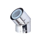 Ubbink - Rolux Buitenwandsysteem Concentr. RGA/LTV hulpstuk 2 aansl. Btwnsys Bocht 45 D60/100
