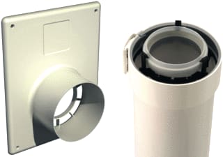 Ubbink - Rolux CLV Concentr. RGA/LTV buis Ktlaanslt 80/125 440 Mrplt