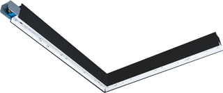 SG Lighting - Lineal Plafond-/wandarmatuur s hoek zw